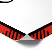 Rot & Grün Buffalo Kariertes Muster Frohe Weihnach Poster (Ecke)