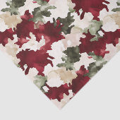 Rot Grün Camo Geburtstag Seidenpapier (Ausschnitt)
