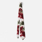 Rot Grün Creme Camo Krawatte (Rückseite)