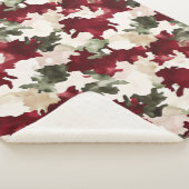 Rot Grün Creme Camo Sherpadecke (3/4)