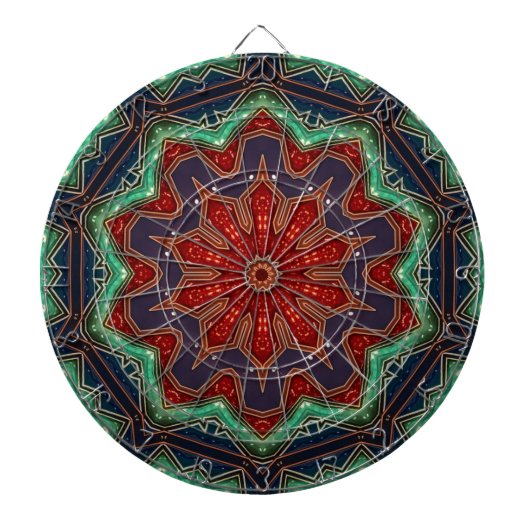 Rot Grün Dekoratives Dartboard Dartscheibe (vorne)
