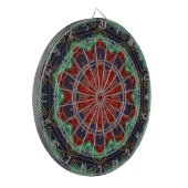 Rot Grün Dekoratives Dartboard Dartscheibe (Vorderseite Links)