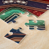 Rot Grün Dekoratives Puzzle (Seite)