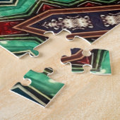 Rot Grün Dekoratives Puzzle (Seite)