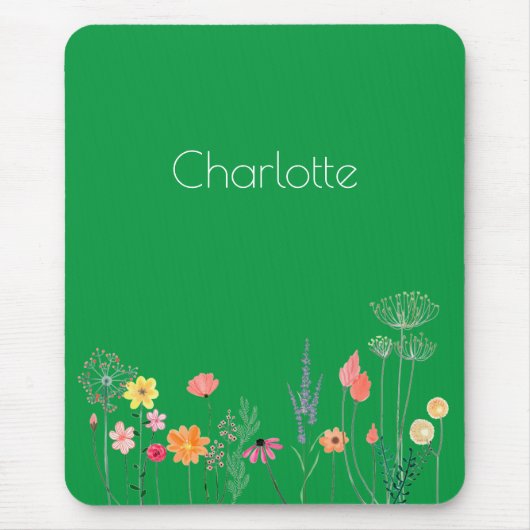 Rot grün, farbig, dunkelblau mousepad (Vorne)