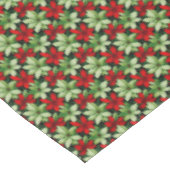 Rot-Grün-Festfest Poinsettia gekachelt Weihnachten Tischdecke (Schrägansicht)