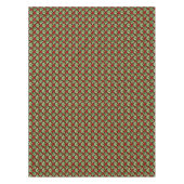 Rot-Grün-Festfest Poinsettia gekachelt Weihnachten Tischdecke (Vorderseite)