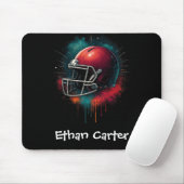 Rot Grün Football Helm Kinder-Mauspad Mousepad (Mit Mouse)