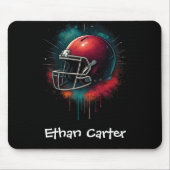 Rot Grün Football Helm Kinder-Mauspad Mousepad (Vorne)
