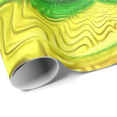 ~ Rot-Grün-Gelb-Fraktal ~ Weihnachten Geschenkpapier (Rolleneckpunkt)