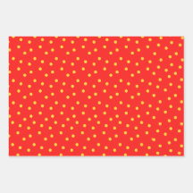 Rot-Grün-Gelber Polka-Dot