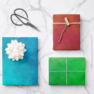 Rot grün geschenkpapier set