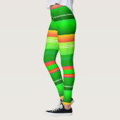 Rot-grün gestreift Leggings (Links)