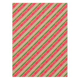 Rot-grün gestreifte, heilige Tischdecke