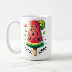 ROT & GRÜN HALLO SOMMER WASSERMELONE KAFFEETASSE