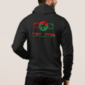 Rot/grün Hoodie (Rückseite)