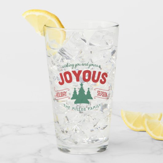 Rot/Grün-ID580 für die Feiertage Glas (Vorderseite Ice)