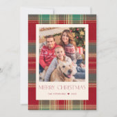 Rot-grün kariert 5 Foto Weihnachten (Vorderseite)