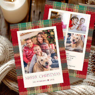 Rot-grün kariert 5 Foto Weihnachten