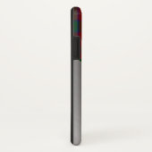 Rot & Grün Kariert & Aluminium Look Case-Mate iPhone Hülle (Hinten/Rechts)