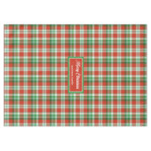 Rot-grün karierte Tischdecke im traditionellen Sti (Vorderseite (Horizontal))