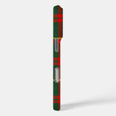 Rot-grün kariertes Tartan mit Monogramm Case-Mate iPhone Hülle (Rückseite / Rechts)