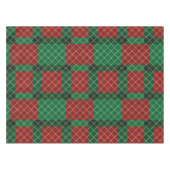 Rot-grün kariertes Weihnachts- Tischdecke (Vorderseite (Horizontal))