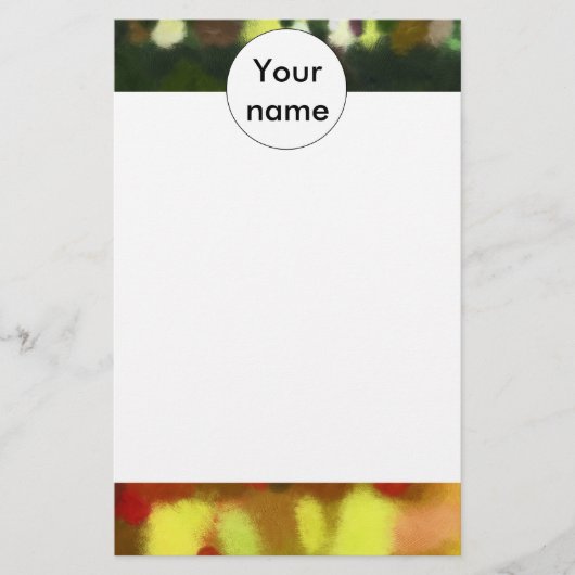 Rot-Grün-Malerei Briefpapier (Vorderseite)