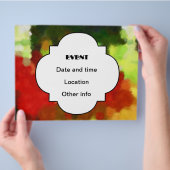 Rot-Grün-Malerei Flyer (Hand)