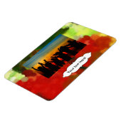 Rot-Grün-Malerei Magnet (Linke Seite)