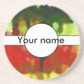 Rot-Grün-Malerei Untersetzer (Vorne)