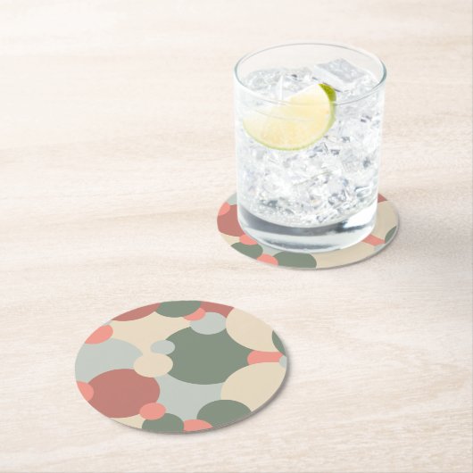 Rot-grün-Moleküle Papier Untersetzer (Vor Ort)