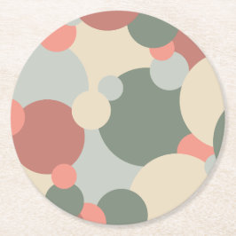 Rot-grün-Moleküle Papier Untersetzer