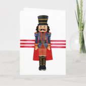 Rot Grün Nussknacker Weihnachtsgeschenk Feiertagskarte (Rückseite)