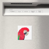 Rot-Grün-Papagei-Magnet Magnet (In Situ (Geschirrspüler))