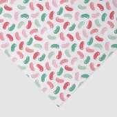 Rot, Grün, Pfirsich, rosa Jellybohnendesign Seidenpapier (Ausschnitt)