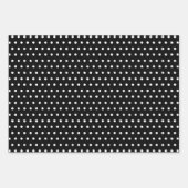 Rot-Grün-Punkte auf Schwarz Geschenkpapier Set (Vorderseite 3)