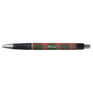 Rot Grün Rustikal Kariert Elegant Tartan Personali Kugelschreiber