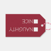 Rot & Grün Schöner Urlaub Geschenkanhänger (Vorderseite (Horizontal))