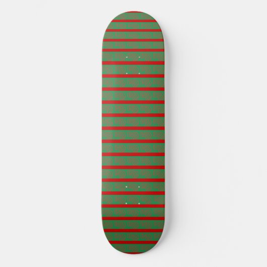 Rot Grün  Skateboard (Vorderseite)
