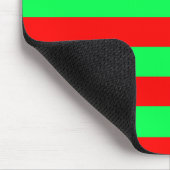 Rot Grün Streifen Design Mousepad (Ecke)