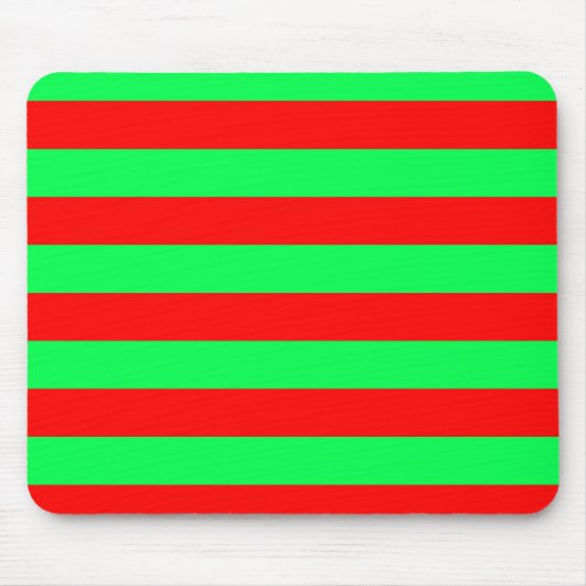 Rot Grün Streifen Design Mousepad (Vorne)