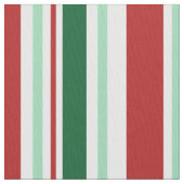 Rot, grün, Stripes Weiß Weihnachtsgewebe Stoff (Nahaufnahme)
