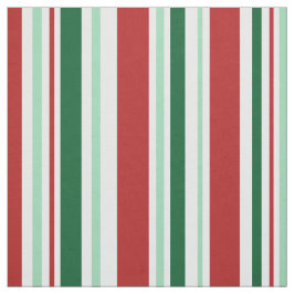 Rot, grün, Stripes Weiß Weihnachtsgewebe Stoff
