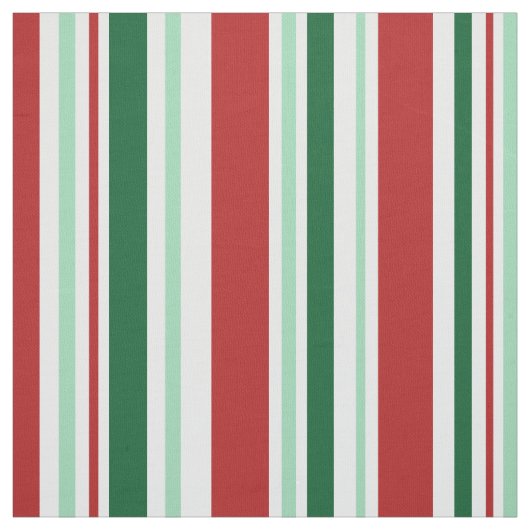 Rot, grün, Stripes Weiß Weihnachtsgewebe Stoff (Muster)