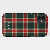 Rot-Grün-Tartan-Handy Case-Mate iPhone Hülle (Rückseite (Horizontal))