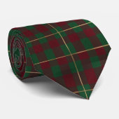 Rot Grün Tartan Kariert Krawatte (Gerollt)