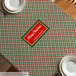 Rot Grün Tartan Tischdecke Chic Benutzerdefinierte