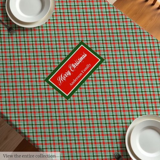 Rot Grün Tartan Tischdecke Chic Benutzerdefinierte