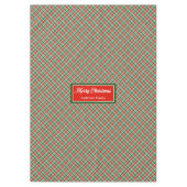 Rot Grün Tartan Tischdecke Chic Benutzerdefinierte (Vorderseite)